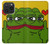 W3945 Pepe Love Middle Finger Hülle Schutzhülle Taschen und Leder Flip für iPhone 15 Pro