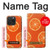 W3946 Seamless Orange Pattern Hülle Schutzhülle Taschen und Leder Flip für iPhone 15 Pro