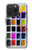 W3956 Watercolor Palette Box Graphic Hülle Schutzhülle Taschen und Leder Flip für iPhone 15 Pro