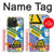 W3960 Safety Signs Sticker Collage Hülle Schutzhülle Taschen und Leder Flip für iPhone 15 Pro