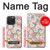 W3688 Floral Flower Art Pattern Hülle Schutzhülle Taschen und Leder Flip für iPhone 15 Pro Max