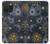 W3702 Moon and Sun Hülle Schutzhülle Taschen und Leder Flip für iPhone 15 Pro Max