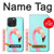 W3708 Pink Flamingo Hülle Schutzhülle Taschen und Leder Flip für iPhone 15 Pro Max