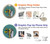 W3741 Tarot Card The Hermit Hülle Schutzhülle Taschen und Leder Flip für iPhone 15 Pro Max