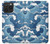 W3751 Wave Pattern Hülle Schutzhülle Taschen und Leder Flip für iPhone 15 Pro Max