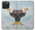 W3843 Bald Eagle On Ice Hülle Schutzhülle Taschen und Leder Flip für iPhone 15 Pro Max