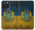 W3858 Ukraine Vintage Flag Hülle Schutzhülle Taschen und Leder Flip für iPhone 15 Pro Max