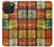 W3861 Colorful Container Block Hülle Schutzhülle Taschen und Leder Flip für iPhone 15 Pro Max