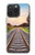 W3866 Railway Straight Train Track Hülle Schutzhülle Taschen und Leder Flip für iPhone 15 Pro Max