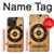 W3894 Paper Gun Shooting Target Hülle Schutzhülle Taschen und Leder Flip für iPhone 15 Pro Max