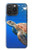 W3898 Sea Turtle Hülle Schutzhülle Taschen und Leder Flip für iPhone 15 Pro Max