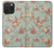 W3910 Vintage Rose Hülle Schutzhülle Taschen und Leder Flip für iPhone 15 Pro Max