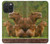 W3917 Capybara Family Giant Guinea Pig Hülle Schutzhülle Taschen und Leder Flip für iPhone 15 Pro Max