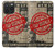 W3937 Text Top Secret Art Vintage Hülle Schutzhülle Taschen und Leder Flip für iPhone 15 Pro Max