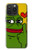 W3945 Pepe Love Middle Finger Hülle Schutzhülle Taschen und Leder Flip für iPhone 15 Pro Max