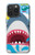 W3947 Shark Helicopter Cartoon Hülle Schutzhülle Taschen und Leder Flip für iPhone 15 Pro Max