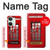 W0058 British Red Telephone Box Hülle Schutzhülle Taschen und Leder Flip für OnePlus Nord 3
