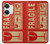 W3552 Vintage Fragile Label Art Hülle Schutzhülle Taschen und Leder Flip für OnePlus Nord 3