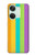 W3678 Colorful Rainbow Vertical Hülle Schutzhülle Taschen und Leder Flip für OnePlus Nord 3