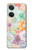 W3705 Pastel Floral Flower Hülle Schutzhülle Taschen und Leder Flip für OnePlus Nord 3
