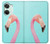 W3708 Pink Flamingo Hülle Schutzhülle Taschen und Leder Flip für OnePlus Nord 3