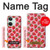 W3719 Strawberry Pattern Hülle Schutzhülle Taschen und Leder Flip für OnePlus Nord 3