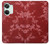 W3817 Red Floral Cherry blossom Pattern Hülle Schutzhülle Taschen und Leder Flip für OnePlus Nord 3