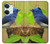 W3839 Bluebird of Happiness Blue Bird Hülle Schutzhülle Taschen und Leder Flip für OnePlus Nord 3
