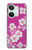 W3924 Cherry Blossom Pink Background Hülle Schutzhülle Taschen und Leder Flip für OnePlus Nord 3