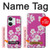 W3924 Cherry Blossom Pink Background Hülle Schutzhülle Taschen und Leder Flip für OnePlus Nord 3