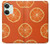 W3946 Seamless Orange Pattern Hülle Schutzhülle Taschen und Leder Flip für OnePlus Nord 3