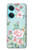 W3494 Vintage Rose Polka Dot Hülle Schutzhülle Taschen und Leder Flip für OnePlus Nord CE3