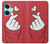 W3701 Mini Heart Love Sign Hülle Schutzhülle Taschen und Leder Flip für OnePlus Nord CE3