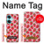 W3719 Strawberry Pattern Hülle Schutzhülle Taschen und Leder Flip für OnePlus Nord CE3