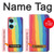W3799 Cute Vertical Watercolor Rainbow Hülle Schutzhülle Taschen und Leder Flip für OnePlus Nord CE3