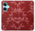 W3817 Red Floral Cherry blossom Pattern Hülle Schutzhülle Taschen und Leder Flip für OnePlus Nord CE3
