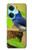 W3839 Bluebird of Happiness Blue Bird Hülle Schutzhülle Taschen und Leder Flip für OnePlus Nord CE3