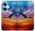 W3841 Bald Eagle Flying Colorful Sky Hülle Schutzhülle Taschen und Leder Flip für OnePlus Nord CE3