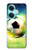 W3844 Glowing Football Soccer Ball Hülle Schutzhülle Taschen und Leder Flip für OnePlus Nord CE3