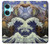 W3851 World of Art Van Gogh Hokusai Da Vinci Hülle Schutzhülle Taschen und Leder Flip für OnePlus Nord CE3