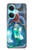W3912 Cute Little Mermaid Aqua Spa Hülle Schutzhülle Taschen und Leder Flip für OnePlus Nord CE3