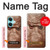 W3940 Leather Mad Face Graphic Paint Hülle Schutzhülle Taschen und Leder Flip für OnePlus Nord CE3