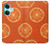 W3946 Seamless Orange Pattern Hülle Schutzhülle Taschen und Leder Flip für OnePlus Nord CE3