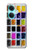 W3956 Watercolor Palette Box Graphic Hülle Schutzhülle Taschen und Leder Flip für OnePlus Nord CE3