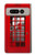 W0058 British Red Telephone Box Hülle Schutzhülle Taschen und Leder Flip für Google Pixel Fold