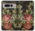 W3013 Vintage Antique Roses Hülle Schutzhülle Taschen und Leder Flip für Google Pixel Fold