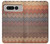 W3752 Zigzag Fabric Pattern Graphic Printed Hülle Schutzhülle Taschen und Leder Flip für Google Pixel Fold