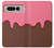 W3754 Strawberry Ice Cream Cone Hülle Schutzhülle Taschen und Leder Flip für Google Pixel Fold
