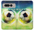 W3844 Glowing Football Soccer Ball Hülle Schutzhülle Taschen und Leder Flip für Google Pixel Fold