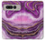 W3896 Purple Marble Gold Streaks Hülle Schutzhülle Taschen und Leder Flip für Google Pixel Fold